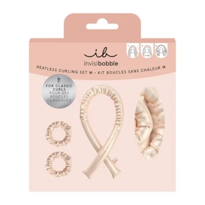 Abbildung von invisibobble GIFT Set Normal Curl M Locken Ohne Hitze Heatless I Lockenwickler Rutschfest Curls Band Samt über Nacht Hair Curler für mittleres langes Haar