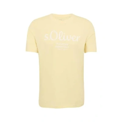Abbildung von s.Oliver Kurzarm Tshirt print, Herren, Größe: XL, Vanille