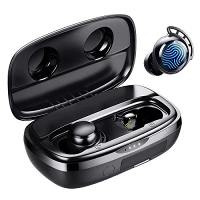 Abbildung von Tribit Bluetooth Kopfhörer, In Ear Kopfhörer Kabellos 5.3, Touch Control mit 4 Mic ENC Rauschunterdrückung, IPX8 Wasserschutz, HiFi Stereo Ohrhörer für Arbeit und Studium, Schwarz