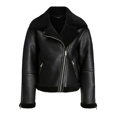 Abbildung von JJXX Aviator Kunstlederjacke, Damen, Größe: Medium, Black