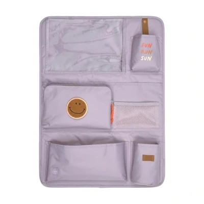 Abbildung von LÄSSIG Autoorganizer Autorücksitzorganizer Rücksitztasche für Auto zum Hängen zusammenklappbar/Car Wrap to Go Lilac