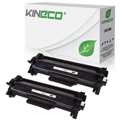 Abbildung von Kineco 2 Toner XXL ersetzt Brother TN2420 TN2410 Doppelpack 2X 3.000 Seiten für HL L2350DW L2370DN L2375DW L2310D MFC L2710DW