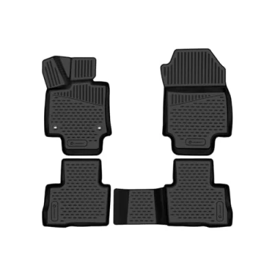Abbildung von Element 3D Gummimatten Set passend für Toyota RAV4 Mk5, XA50 2018 2024 Hybrid 100% passgenaue Auto Fußmatten, robuste Universal Fußmatte Auto,
