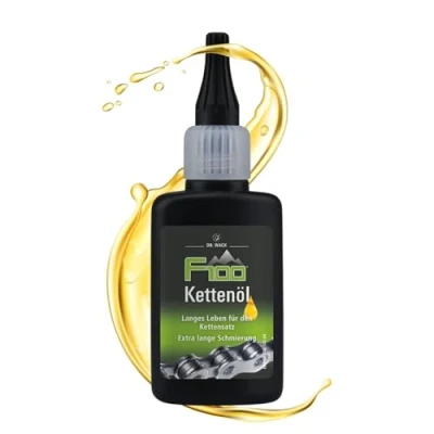 Abbildung von DR. WACK F100 Kettenöl für Fahrrad 50 ml Kettenschmiermittel weniger Verschleiß &amp; Reibung Kettenpflegeöl mit Langzeitwirkung Schmiermittel alle Fahrräder Hochwertige Fahrradpflege