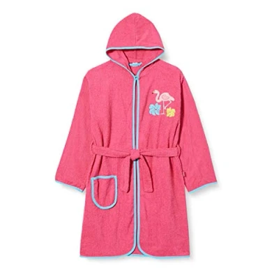 Abbildung von Playshoes Flamingo Bademantel für Kinder, Größe: 134/140, Pink