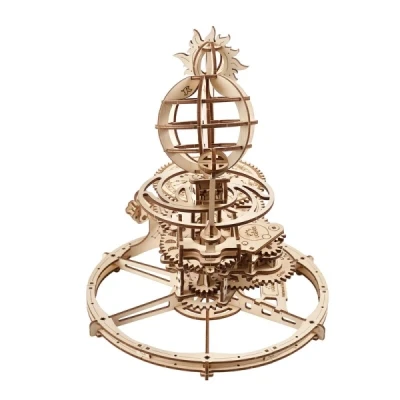 Abbildung von UGEARS Mechanisches Tellurion 3D Puzzle Vatertagsgeschenk, ERD und Mond Puzzle, Holzpuzzle für Erwachsene Modellbausätze zum Bauen pädagogischer Sonnensystem DIY Planetarium