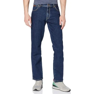 Abbildung von Wrangler Herren Texas Straight Jeans, Darkstone Blue, 34W / 32L EU