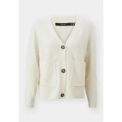 Abbildung von Vero Moda Vmboom Vneck Strickjacke, Damen, Größe: XS, Birch melange