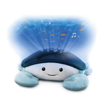 Abbildung von ZAZU Cody der Krabbe LED Nachtlichtprojektor: Ozean, bewegliche Fische, Wellen, 5 Melodien, 3 Stufen Schlafprogramm, Geräuscherkennung, batteriebetrieben