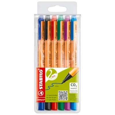 Abbildung von STABILO Umweltfreundlicher Filzschreiber GREENpoint 6er Pack mit 6 verschiedenen Farben