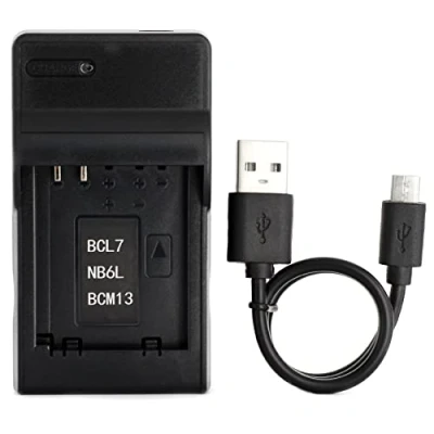 Abbildung von DMW BCM13 USB Ladegerät für Panasonic DMC TZ55, TZ60, TZ61, Lumix FT5, TS5, TZ70, ZS40, ZS50 Kamera und Mehr