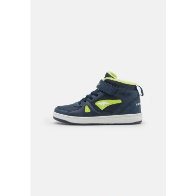 Abbildung von Kangaroos Kalley II Sneaker high für Kinder, Größe: 39, Dark navy/lime Schuhe