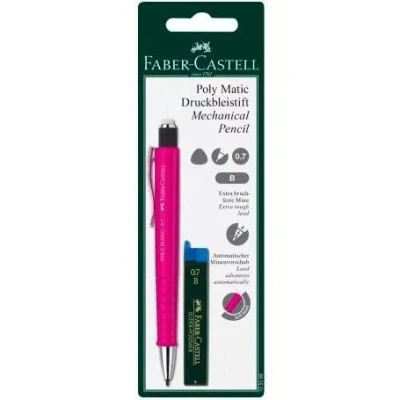 Abbildung von FABER CASTELL 133398 Druckbleistift Poly Matic, 0,7 mm, auf Blisterkarte, sortiert