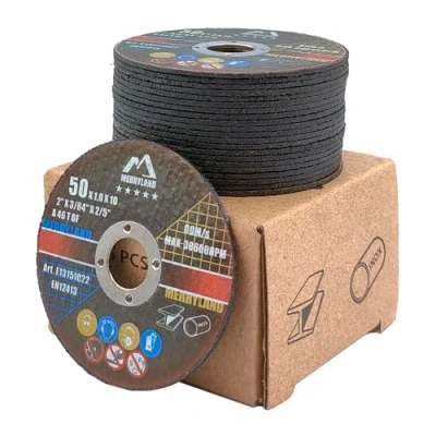 Abbildung von Merryland Trennscheibe 50mm Metall Edelstahl Stahl für Winkelschleifer, 50 X 1,0 mm Dünn Flexscheibe Gerade 25 Stück, Experten Line E13151022