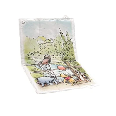 Abbildung von keeeper Winnie Puuh Wickelunterlage für unterwegs, Ideal Reisen, Bequeme Liegefläche, Einfache Reinigung, Antek, Weiß