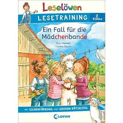 Abbildung von Leselöwen Lesetraining 2. Klasse Ein Fall für die Mädchenbande: mit Silbenfärbung und großem Rätselteil Erstlesebuch zum Lesenüben Rätseln Kinder ab 7 Jahren