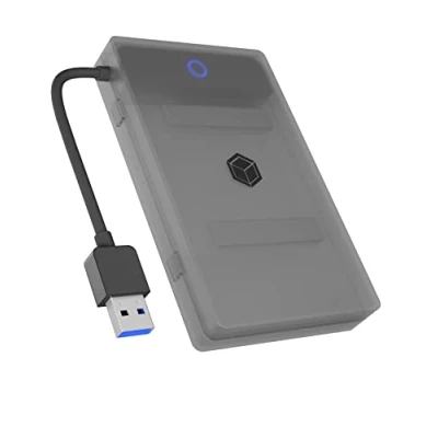 Abbildung von ICY BOX SATA auf USB Adapter für 2,5&quot; HDD / SSD, Festplatten Adapter, 3.2, A, Schutzbox, Werkzeuglos, Externes Gehäuse, IB AC603b U3