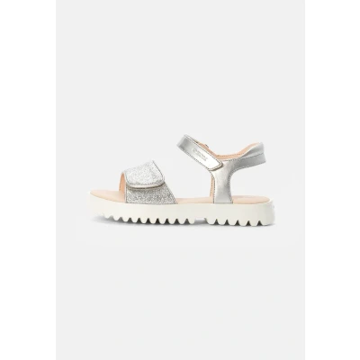 Abbildung von Geox Sandal Coralie GIRL Riemensandalette für Kinder, Größe: 35, Silver Schuhe