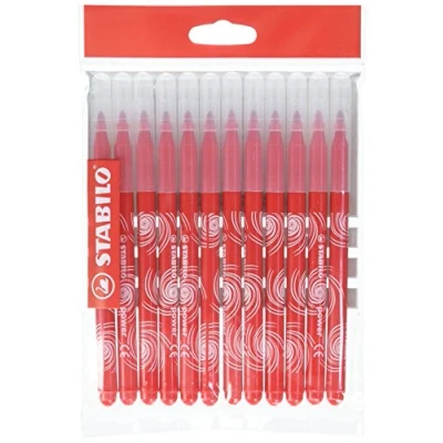 Abbildung von Filzstift STABILO power 12er Pack rot