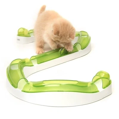 Abbildung von Catit Spielschiene, Wave Circuit, interaktives Spielzeug für Katzen