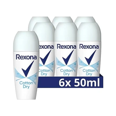 Abbildung von Rexona Anti Transpirant Roll On Cotton Dry mit leicht blumigem und dezentem Duft, der von Baumwolle inspiriert wurde