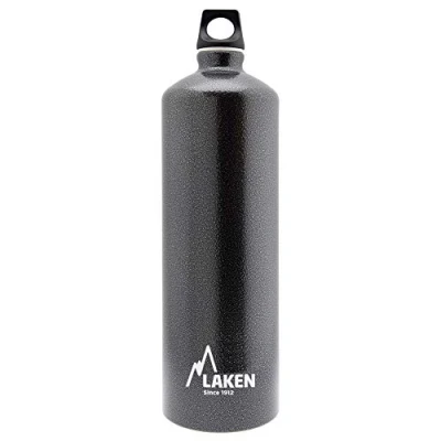 Abbildung von Laken Futura Alu Trinkflasche Schmale Öffnung Schraubdeckel mit Schlaufe 1,5L, Granitgrau