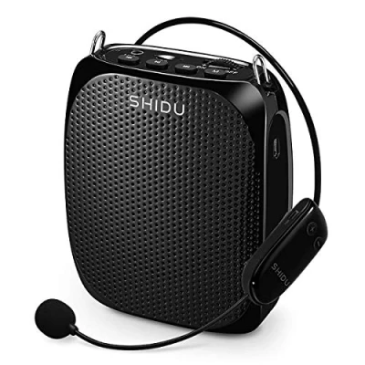 Abbildung von Sprachverstärker Drahtloser Kabellos Stimmverstärker Original shidu Voice Amplifier Pa System Lautsprecher mit Headset Mikrofon 10W Wiederaufladbar für Teachers Tour Guide Sport Trainer