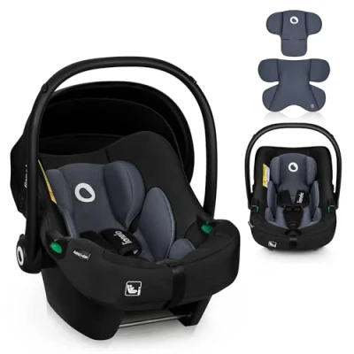 Abbildung von LIONELO ASTRID i Size Baby Autositz 40 87 cm, Babyschale Gruppe 0+, Rückwärtsgerichtete Montage, 3 Punkt Sicherheitsgurt Seitenschutz, Sitzeinlage Dri Seat