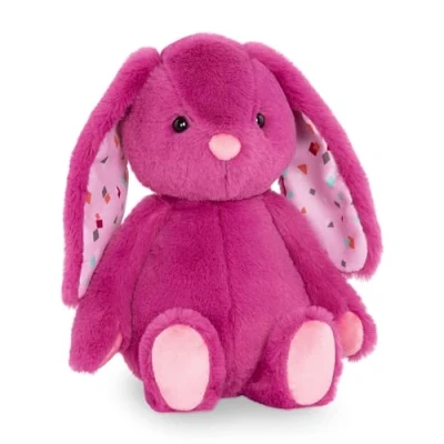 Abbildung von B. toys Kuscheltier Hase Superweich mit langen Ohren Plüschtier pink, Baby und Kinder Spielzeug für Mädchen Jungen ab 0 Monate