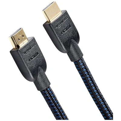 Abbildung von Amazon Basics Geflochtenes HDMI Kabel, 3 m, Schwarz