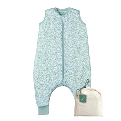 Abbildung von molis&amp;co Baby Schlafsack mit Füßen Ideal für Frühling und Herbst Babyschlafsack 1 tog Leicht gepolstert 100% Baumwolle (Oeko TEX 100), Premium Qualität INES II (80 cm)
