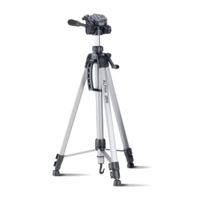 Abbildung von CULLMANN 52128 Alpha 2800 Stativ (Auszugshöhe 184,5 cm, Packmaß 70 mit 3 Wege Kopf, max. Tragkraft 2,5 kg, Gewicht 1334 g), silber