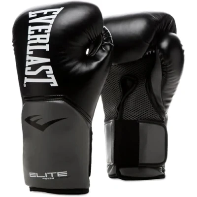 Abbildung von Everlast Unisex Erwachsene Boxhandschuhe Pro Style Elite Glove Handschuhe Schwarz / Grau 10oz