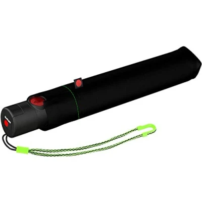 Abbildung von Knirps Taschenschirm Ultra U.200 Medium Duomatic Auf Zu Automatik Sturmfest Windproof Neon Black