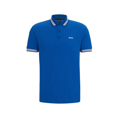 Abbildung von BOSS Paddy Poloshirt, Herren, Größe: Small, Medium blue
