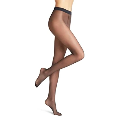 Abbildung von FALKE Damen Pure Matt 20 DEN W TI transparent einfarbig 1 Stück Strumpfhose, Durchsichtig, Blau (Marine 6179) neu umweltfreundlich, L