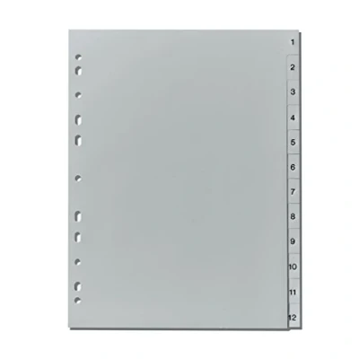 Abbildung von Herlitz 10843407 Register 1 12, 21 x 29,7 cm, PP, Eurolochung
