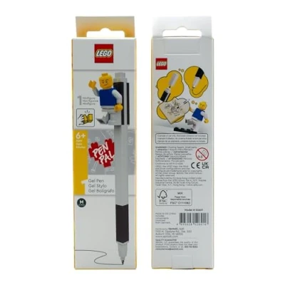 Abbildung von IQ LEGO Stationery Pen Pal Gel und klassische Minifigur (Farben der können variieren)