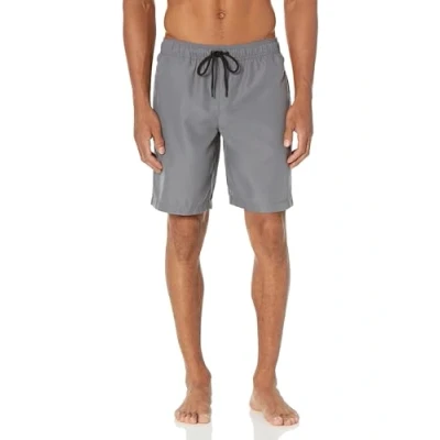 Abbildung von Amazon Essentials Herren Badehose, Schnell Trocknend, 23 cm, Dunkelgrau, S