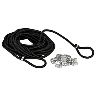 Abbildung von Gummiseil 10 Meter Expanderseil 7,5 mm Gummikordel für Anhänger inkl. Würgeklemmen
