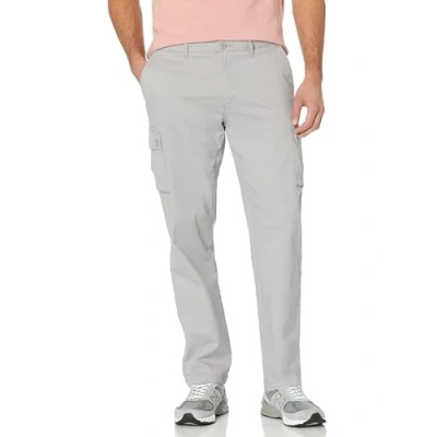 Abbildung von Amazon Essentials Herren Gerade geschnittene Stretch Cargohose (erhältlich in Big &amp; Tall), Hellgrau, 36W / 28L