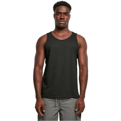 Abbildung von Build Your Brand Herren BB011 Basic Tank T Shirt, Black, S