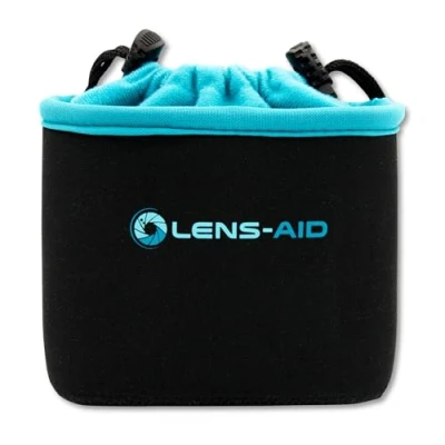 Abbildung von Lens Aid Neopren Kamerabeutel mit Fütterung zum Schutz der Kamera Ausrüstung, Kameratasche für Rucksack und Handtasche als Einschlagtuch Ersatz (S)…