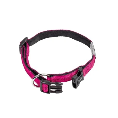 Abbildung von Nobby Halsband Soft Grip, fuchsia / schwarz L: 25/35 cm, B: 15 mm, 1 Stück