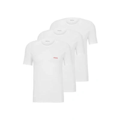 Abbildung von HUGO 3 PACK Nachtwäsche Shirt, Herren, Größe: Medium, White