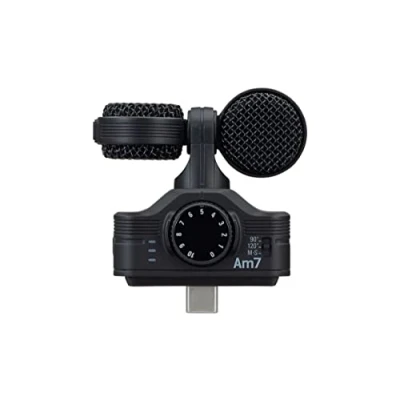Abbildung von Zoom AM7 MS Stereo Mikrofon für Android, optimierter Sound Handy Videos, optimiert Audio Aufnahmen von mobilen Android Geräten, schwarz