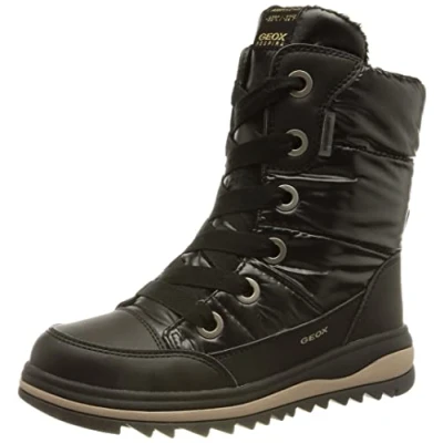 Abbildung von Geox Schnürstiefel Schwarz c für Kinder, Größe: 29, Schuhe