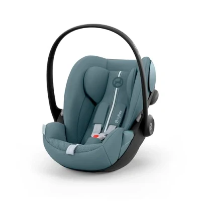 Abbildung von CYBEX Gold Babyschale Cloud G i Size Plus, Inkl. Neugeboreneneinlage, ab Geburt bis ca. 24 Monate, Für Kinder 40 cm 87 cm, Max. 13 kg, Stormy Blue