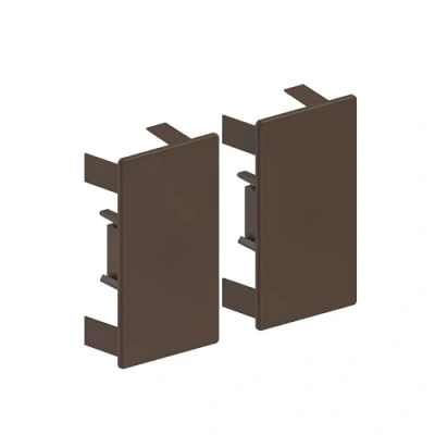 Abbildung von Habengut Endkappen für die Montage des Kabelkanals 60x110 mm, Braun