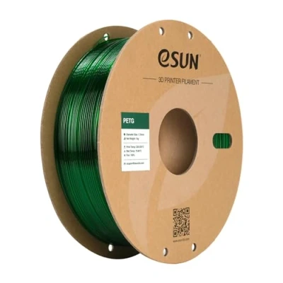 Abbildung von eSUN PETG Filament 1.75mm, 3D Drucker , Maßgenauigkeit +/ 0.05mm, 1kg Spule (2.2 LBS) für Grün
